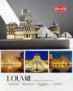dOvOb Juego de micro bloques de construcción de Louvre de arquitectura (2885 piezas) - Modelo arquitectónico de fama mundial juguetes regalos para niños y adultos
