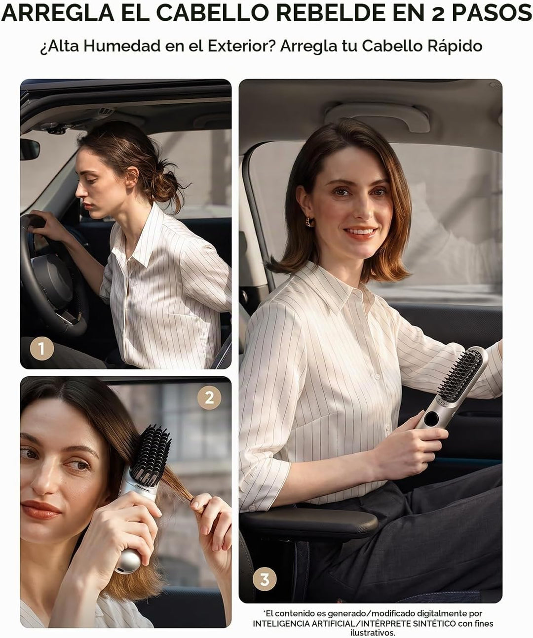 Bluvol I11 Apex Cordless Straightening Comb, Touch-Up Tool with Tra...