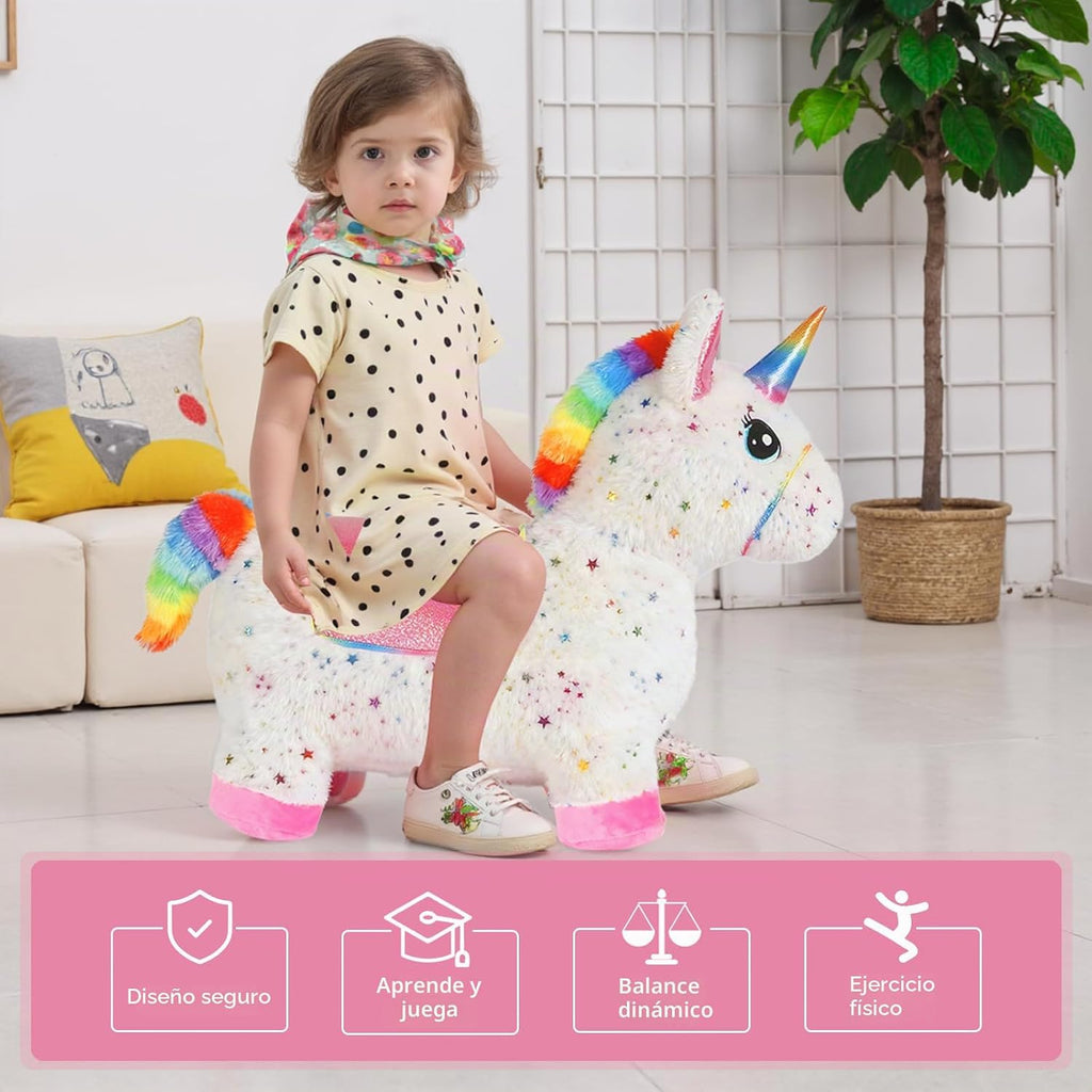Juguetes de caballo animoso de unicornio, unicornio inflable con