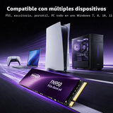 Fikwot FN950 1TB NVMe SSD PCIe Gen4x4 M.2 2280, lectura de hasta 50...