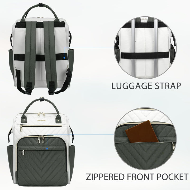 VANKEAN Mochila para laptop de 17 pulgadas para mujeres y hombres,...