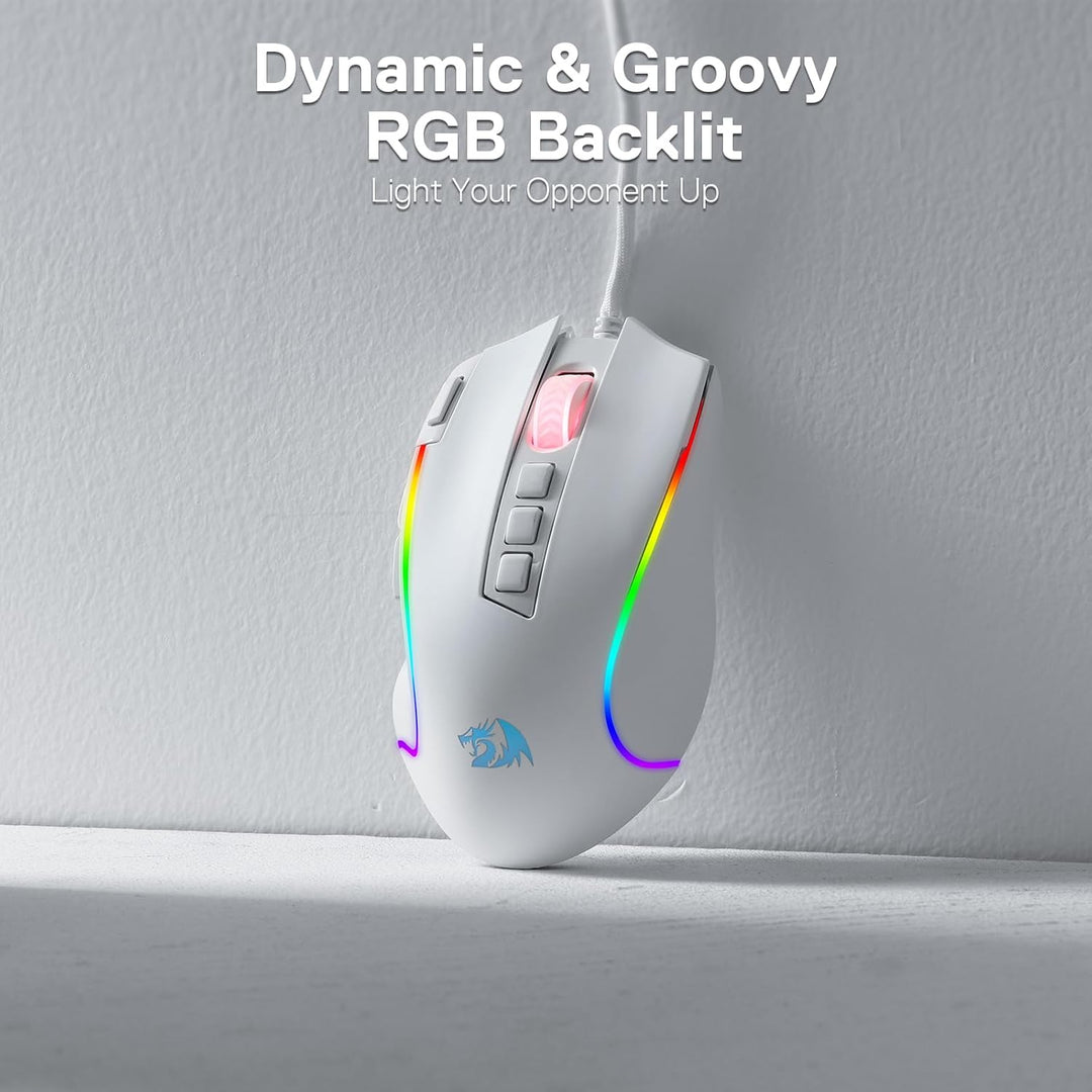 Redragon M612 Predator RGB - Mouse para juegos con cable óptico de...