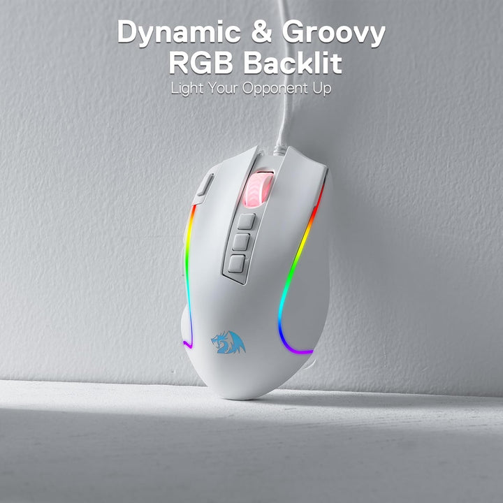 Redragon M612 Predator RGB - Mouse para juegos con cable óptico de...