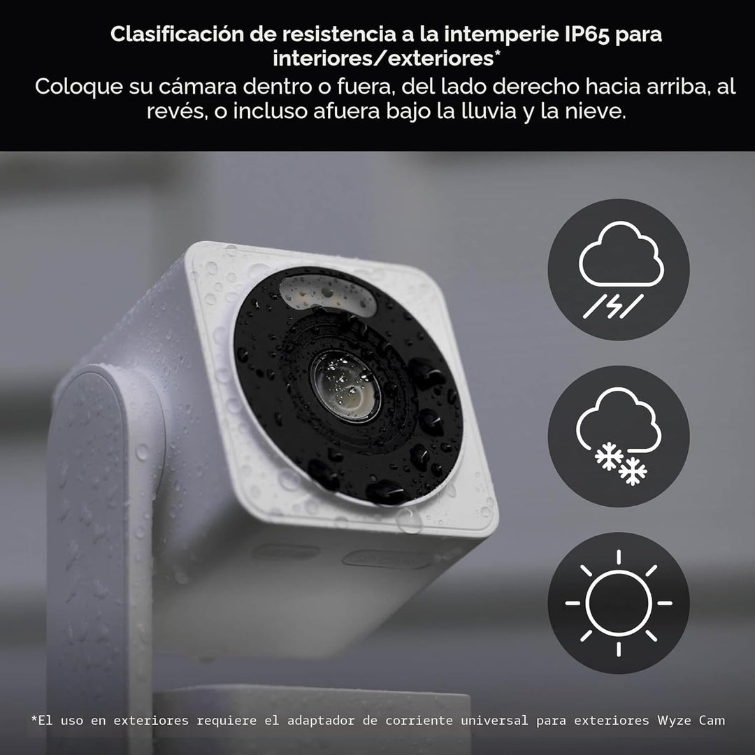 WYZE Cam Pan v4 (paquete de 2), sistema de cámara de seguridad inte...