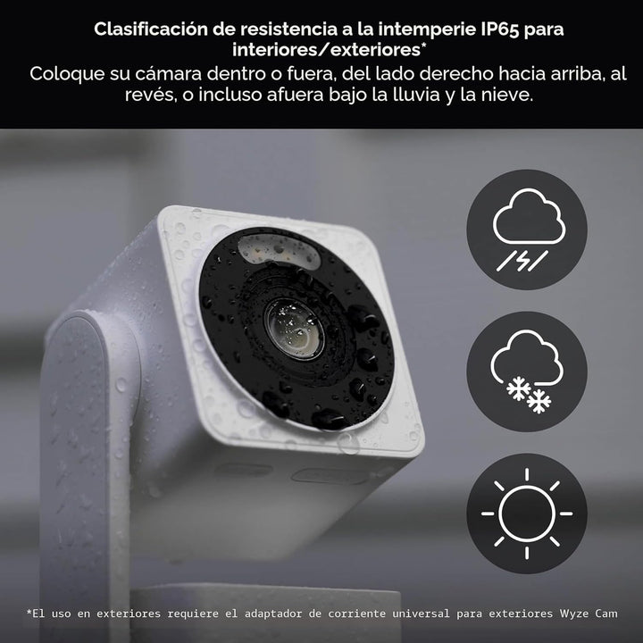 WYZE Cam Pan v4 (paquete de 2), sistema de cámara de seguridad inte...