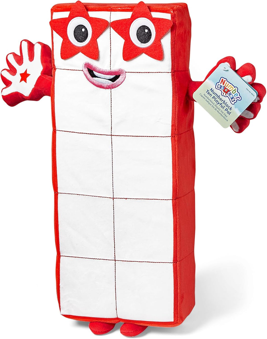 hand2mind Numberblock Ten Playful Pal, juguetes de figuras de peluc...