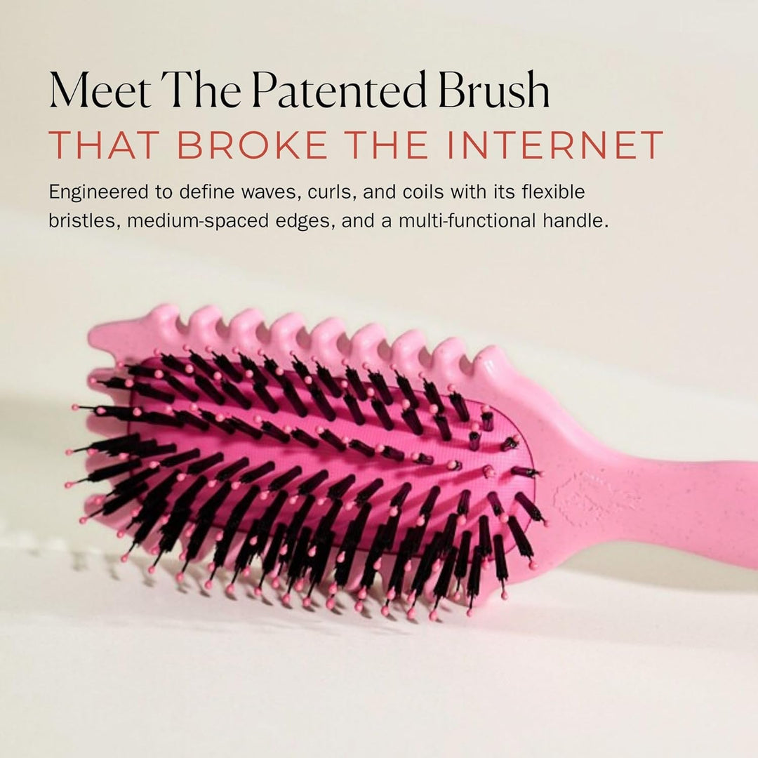 Bounce Curl Define EdgeLift Brush, herramienta 5 en 1 para rizos, o...