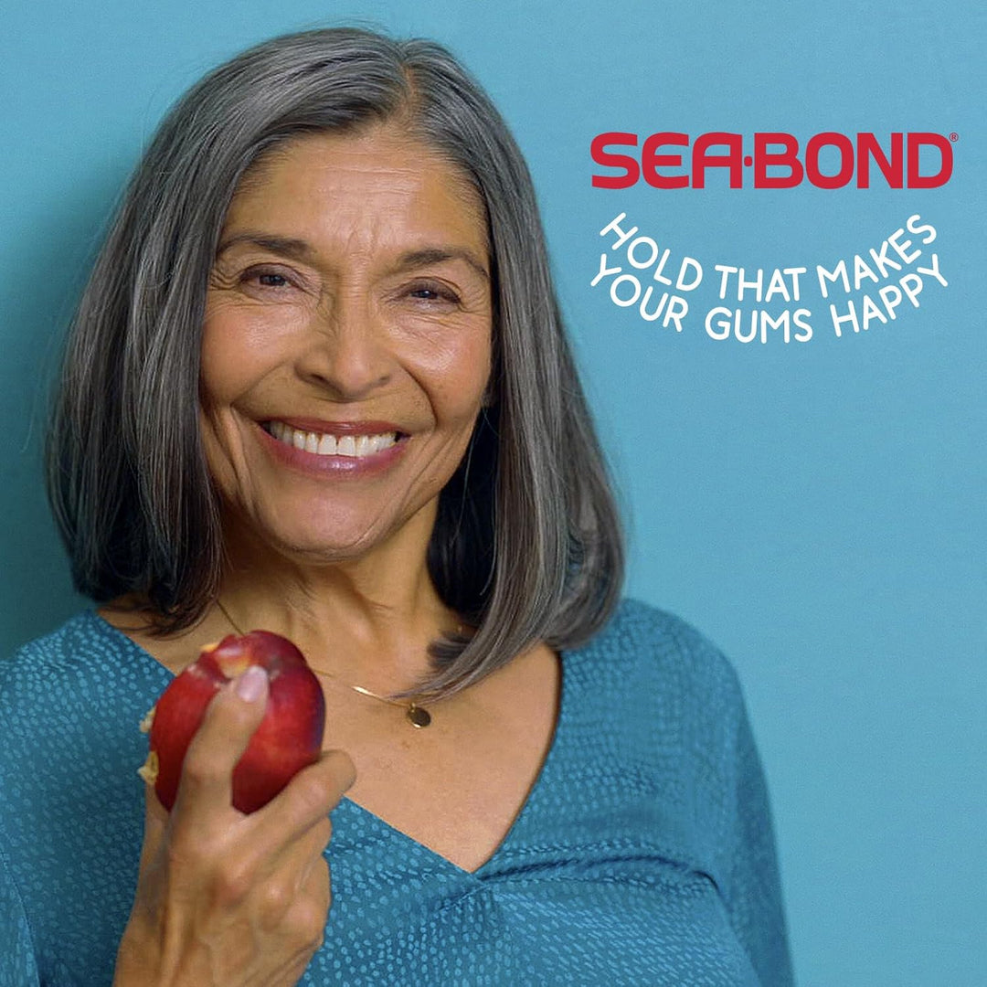 Sea Bond Sellos Adhesivos Seguros para Dentaduras Postizas, Superio...
