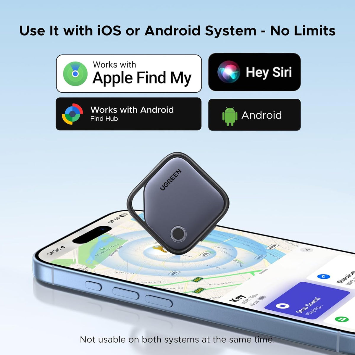 UGREEN Finder Duo Air Tracker Tags 4 Pack 1-Year USB-C