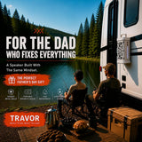 KROCX TRAVOR - Altavoz magnético de aluminio para exteriores, cuerp...