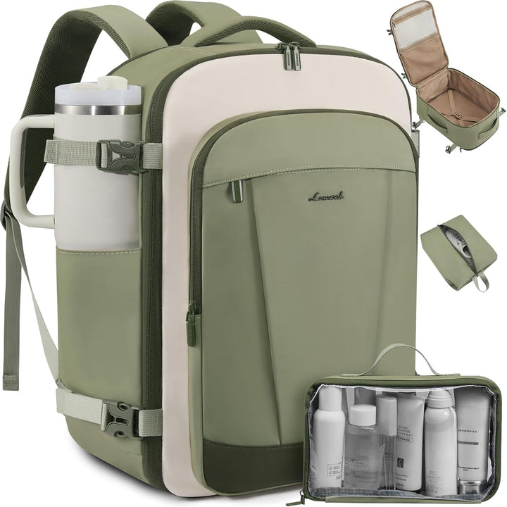 LOVEVOOK Mochila de viaje de 40L para mujeres y hombres, mochila de...