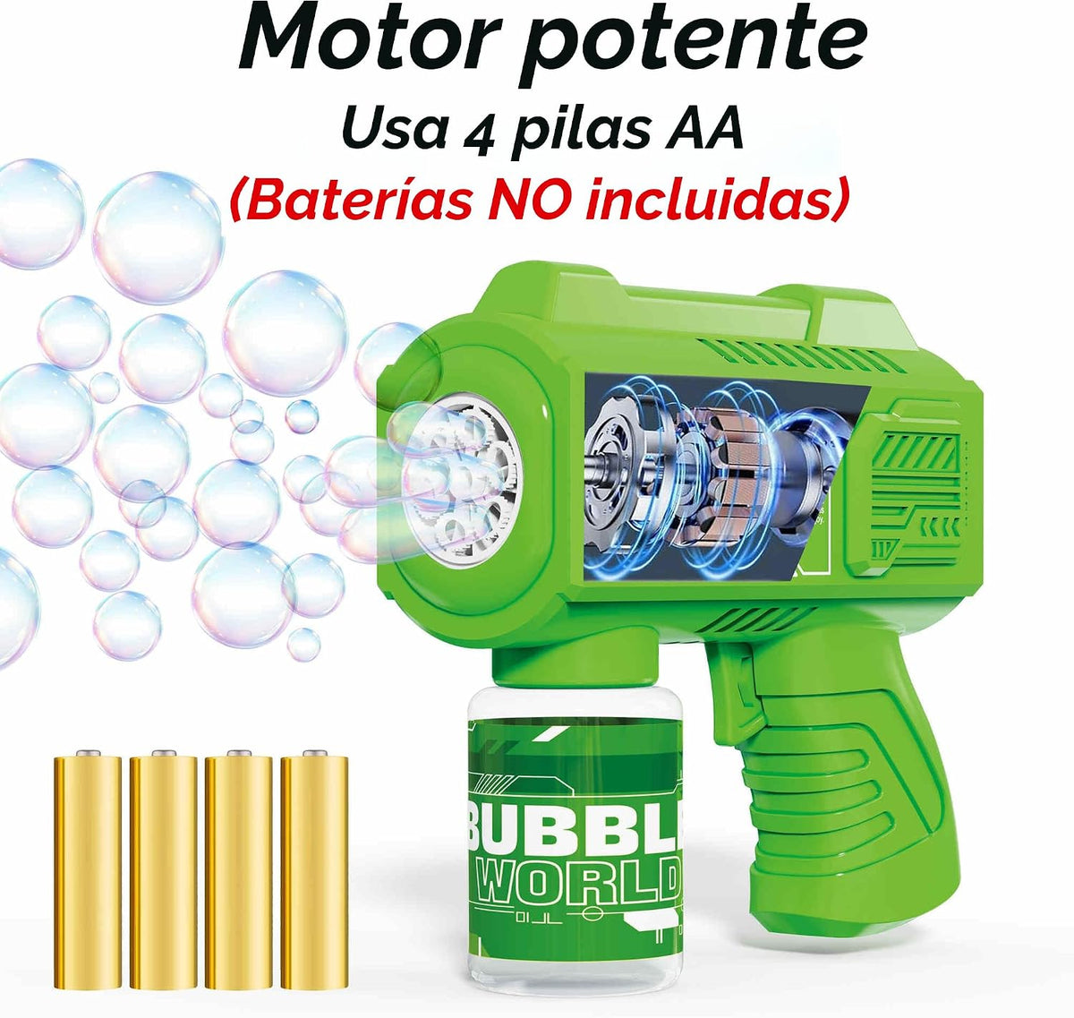 Paquete de 8 pistolas de burbujas automáticas, soplador de burbujas para exteriores, juguetes para niños pequeños de 3 a 8 años, regalos de boda y fiestas