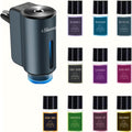 Difusor de Aroma para Auto, Difusor Inteligente de Auto para Aromatizar, Aerosol de Ambientador Automático con 10 ML de Aceite de Colonia Aromaterapia (Gris)