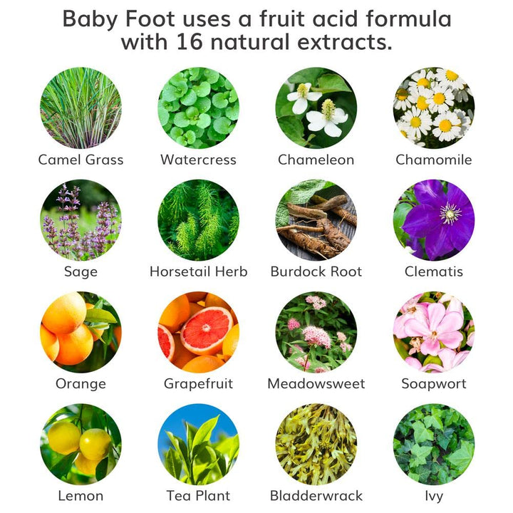 Baby Foot - Exfoliante original para peeling de pies para hombres -...