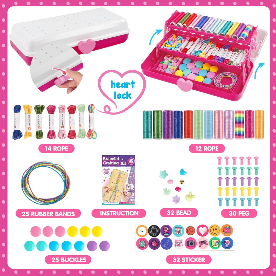 Kit de fabricación de pulseras de amistad TingingYuli con caja de a...