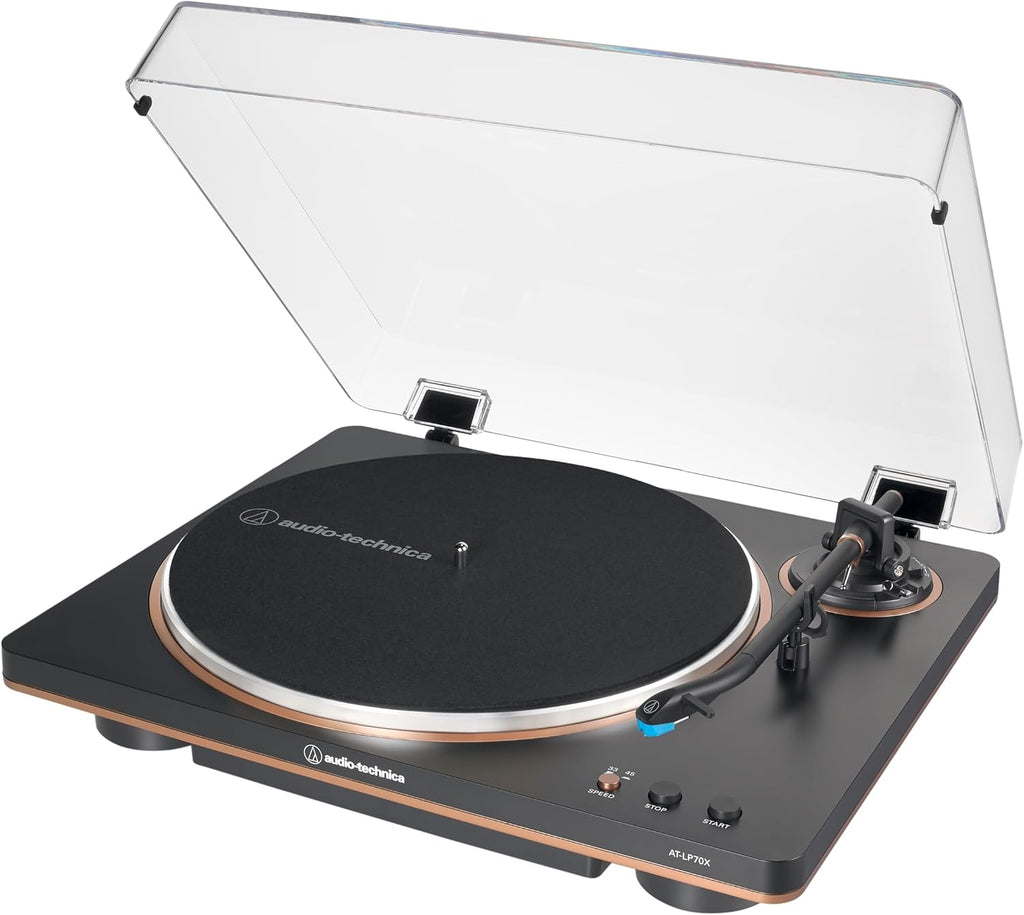 Audio-Technica AT-LP70X Tocadiscos Automático (Negro/Bronce)