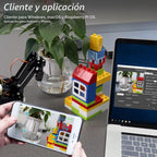 Freenove Kit de robot tanque para Raspberry Pi 5 4 B 3 B+ Zero 2 W, chasis de orugas, objetos de agarre, trazado de bolas, seguimiento de línea, prevención de obstáculos, control de aplicaciones, cámara, servo (frambuesa Pi no incluida)