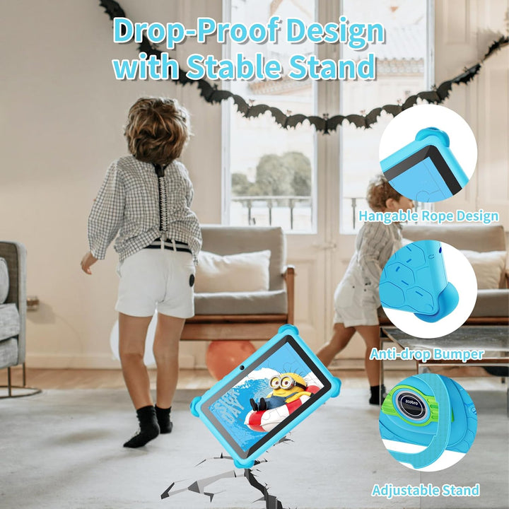 zcobro Tableta para Niños Pequeños de 7 pulgadas Tableta de Aprendi...