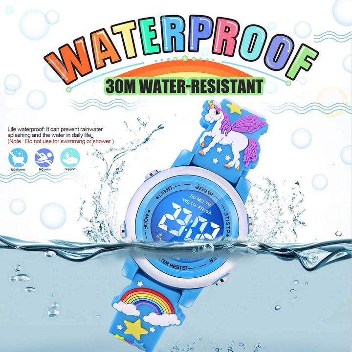 VAPCUFF Relojes impermeables 3D de dibujos animados para niñas con...