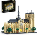 Notre Dame de Paris - Juego de construcción de arquitectura con luz LED, 1757 piezas, modelo coleccionable de bloques de construcción emblemáticos de París para adultos, regalo de cumpleaños