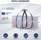 Paquete de 6 bolsas de mudanza resistentes de 210 GSM con cremallera lateral totalmente abierta, 93 L y 220 libras, impermeables, plegables para dormitorio universitario, alternativa de cajas de mudanza y organización del hogar, color azul