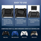 Xbox Headphone Stand con Controller Charger, RGB Xbox Controller carga Station Headset Stand para Xbox Series X/S/One/One X/One S carga, Equipped con 1 * 5180mWh Rechargeable Xbox Battery Pack