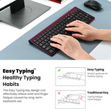 cimetech EasyTyping KF10 - Combo de teclado y mouse inalámbricos, [...