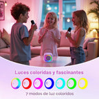 Máquina de karaoke para niños y adultos, juguetes de karaoke, regalos para niñas y niños, altavoz Bluetooth portátil con micrófono inalámbrico, regalos de cumpleaños para niñas y niños de 4, 5, 6, 7