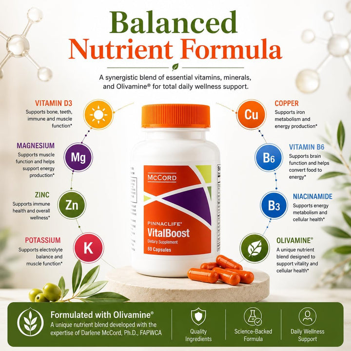 Extracto de hoja de olivo VitalBoost \u2013 Apoya el crecimiento ce...