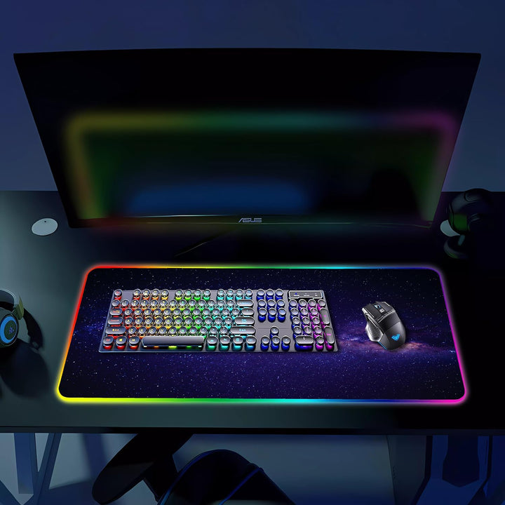 Armanza Alfombrilla de mouse para juegos RGB, alfombrilla de mouse...