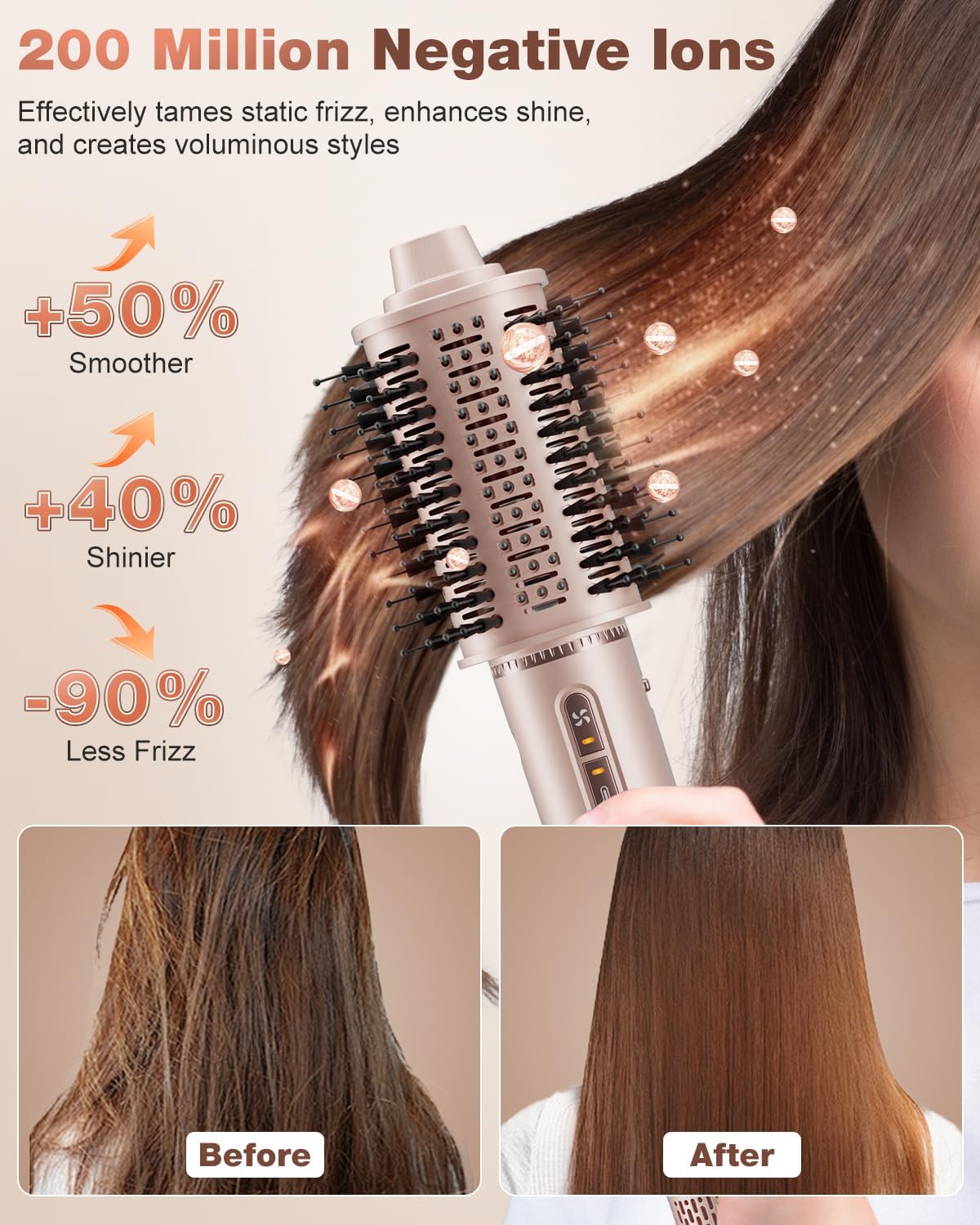 7MAGIC Estilizador de cabello y cepillo secador de cabello 7 en 1,...