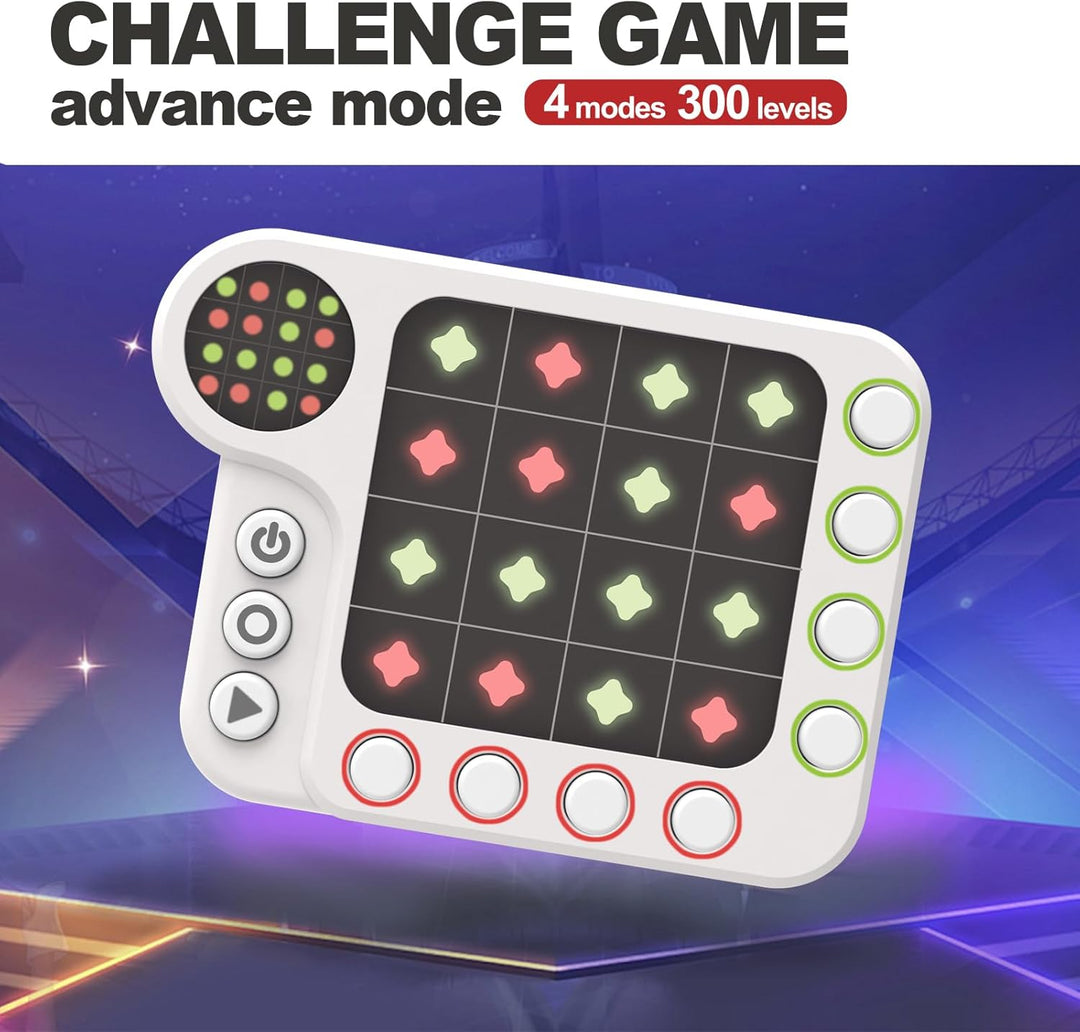 Juego cerebral electrónico recargable con 300 desafíos originales,...