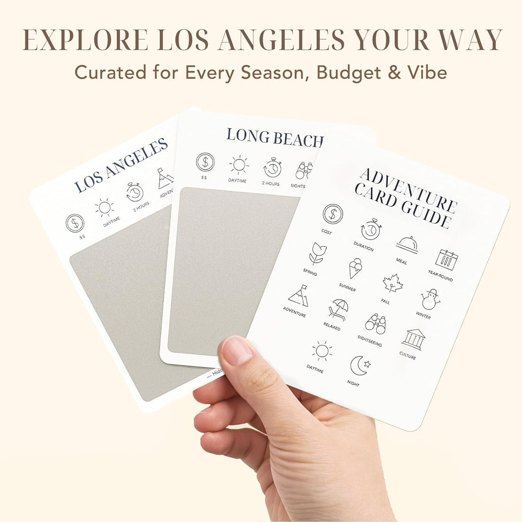 Tarjetas de lista de deseos de aventura de Los Ángeles, 50 tarjetas