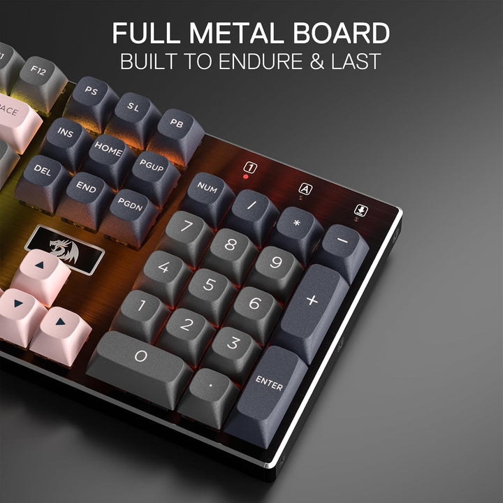 Redragon K556 SE - Teclado para juegos con cable, teclado mecánico...