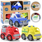 PLAY Camiones de Bomberos Ecológicos, [Certificado USDA] Sin BPA/Ftalato/PVC, Camión de bomberos