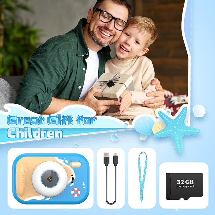 Cámara para niños impermeable, cámara submarina IP68 para niños de...