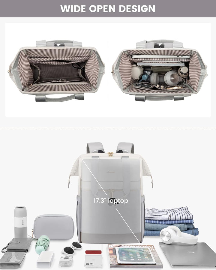LOVEVOOK Mochila para laptop para mujeres, mochila de trabajo conve...