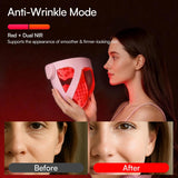 INIA Glow 4D - Máscara de terapia de luz roja inalámbrica para cara...