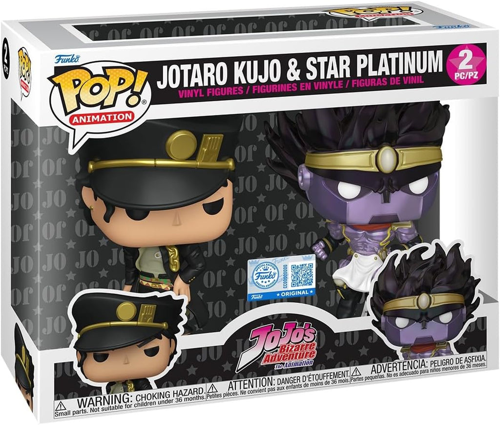 Funko POP! Animación: JoJo's - Jotaro & Star Platinum - Exclusivo de Amazon