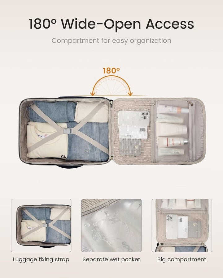 LOVEVOOK Mochila de equipaje de mano artículo personal bolsa de via...
