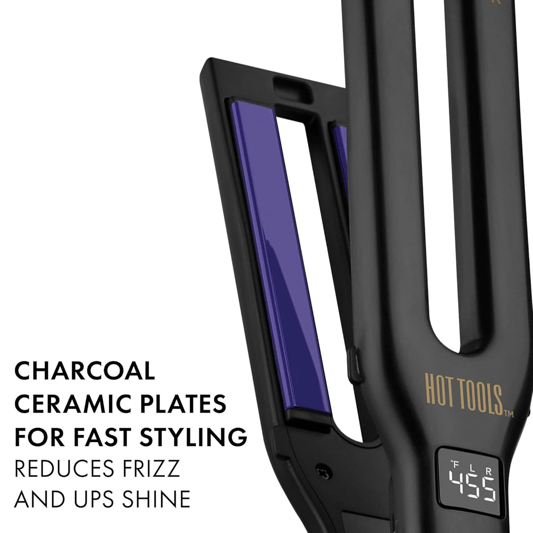 HOT Tools Pro Signature - Plancha plana de doble placa, cuatro plac...