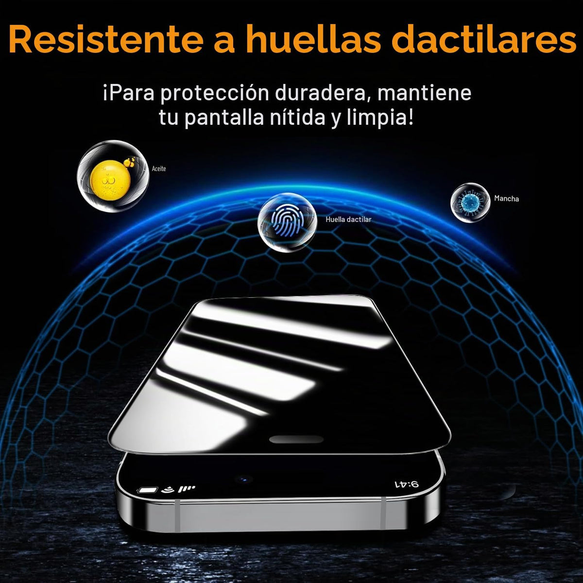 OneFish Paquete de 2 protectores de pantalla de privacidad de 360° para