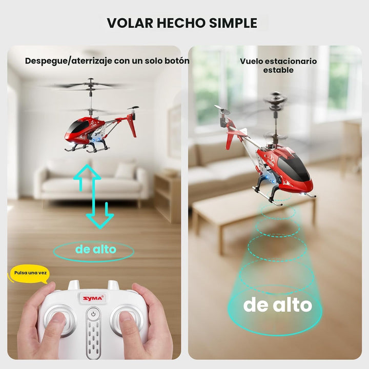 SYMA S107H-E Helicóptero RC para niños de 8-12 años y principiantes...