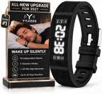 Nueva actualización para 2027 Reloj despertador para personas que duermen pesadas, pulsera vibratoria, pulsera de choque para adolescentes, reloj silencioso para niños, para despertador
