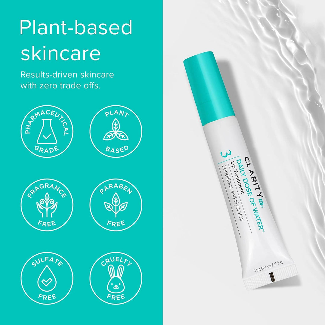 ClarityRx Dosis diaria de tratamiento labial de agua, refuerzo labi...