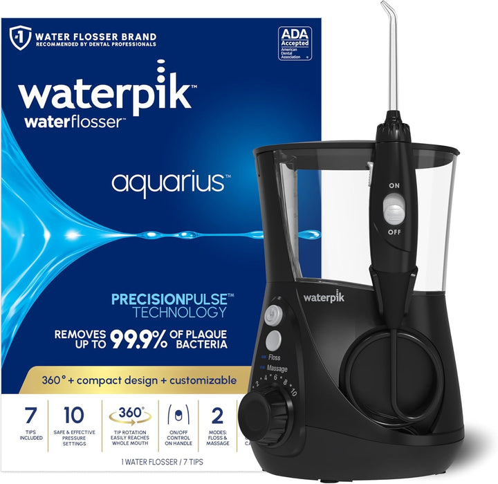 Waterpik Aquarius - Hilo dental de agua para limpieza de dientes, e...