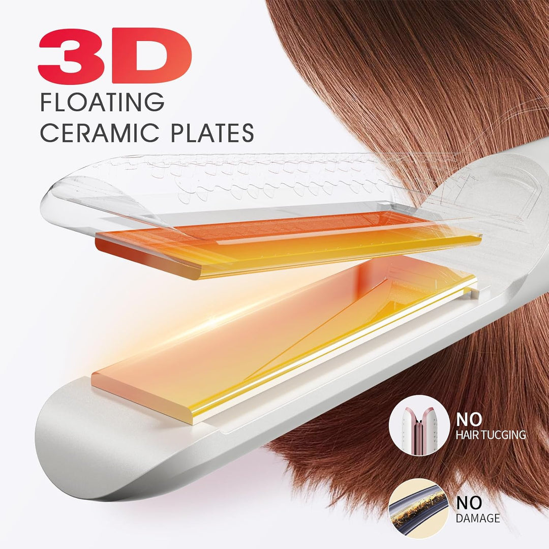 BLUSHMARKS Airflow - Plancha y rizadora de pelo 2 en 1, plancha pla...