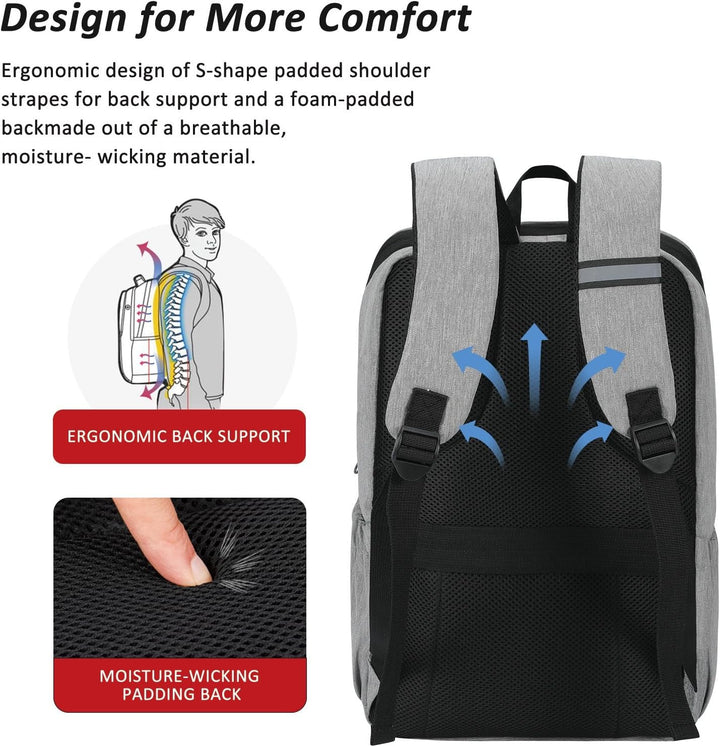 MAXTOP Mochila de almacenamiento profundo para computadora portátil...