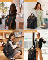 LOVEVOOK - Mochila para laptop, para viaje de trabajo, bolso de enf...