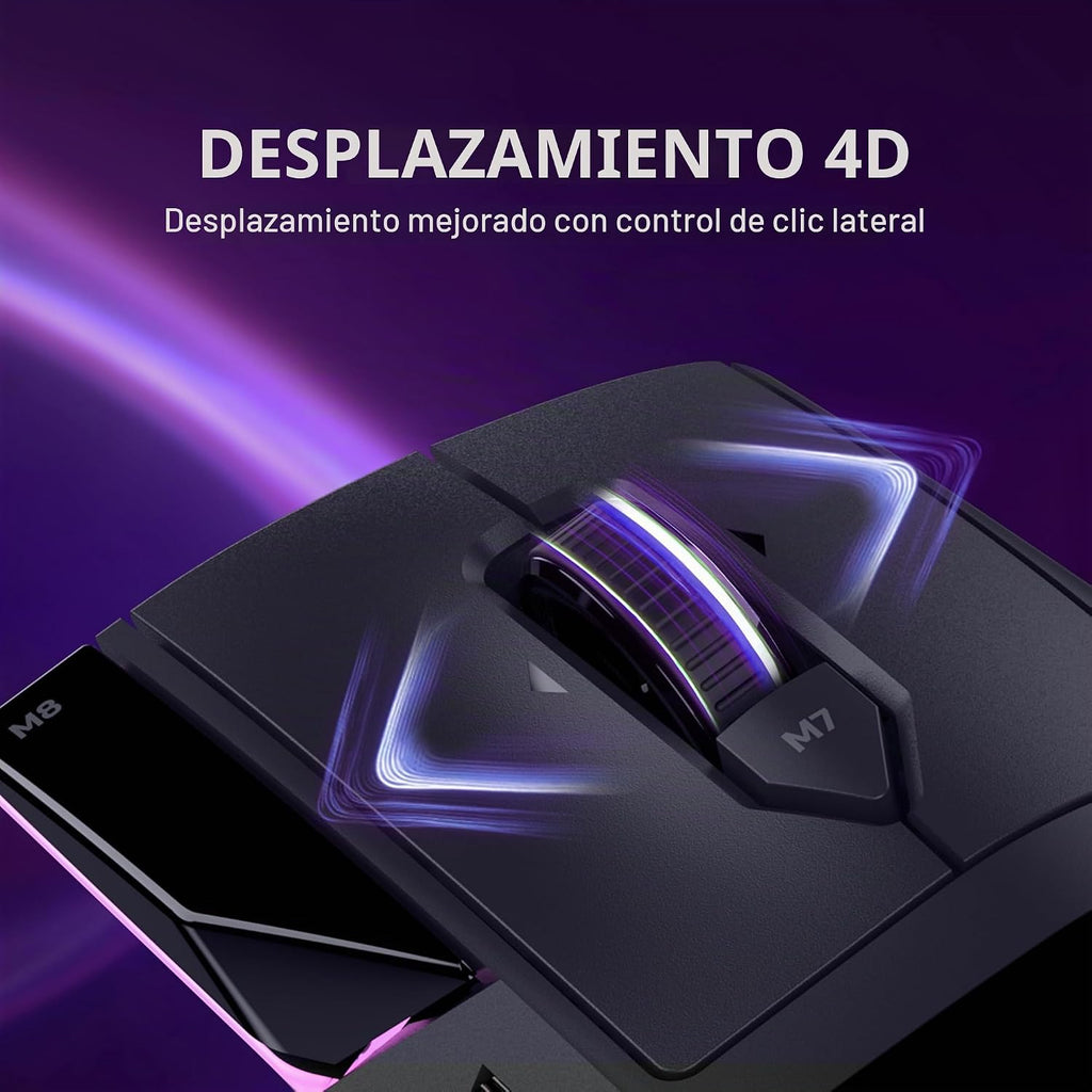 Turtle Beach Ratón para juegos RGB inalámbrico 8K de la serie Command MC5